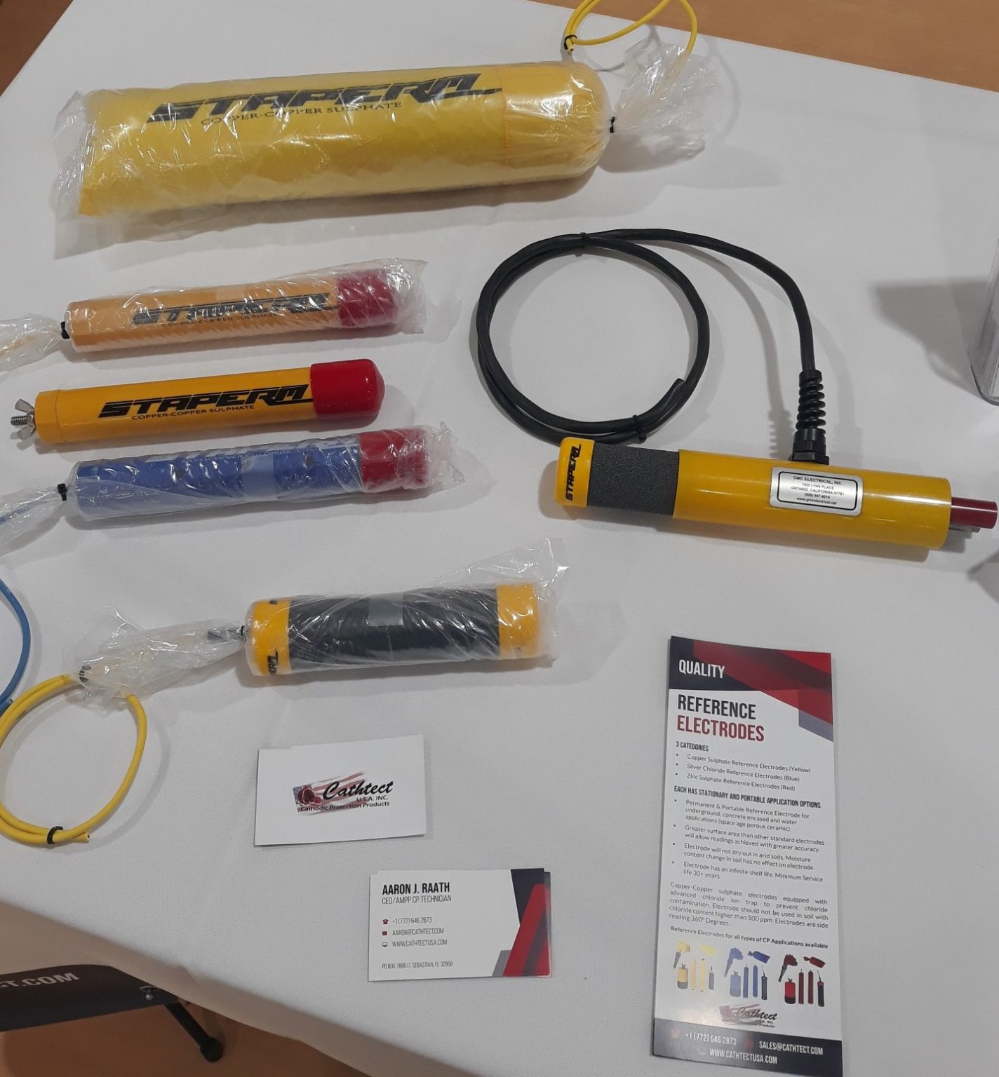 Copper Sulphate Reference Electrodes (Yellow) Cathtect USA